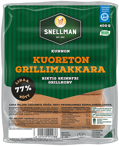 Riktig Skinnfri Grillkorv